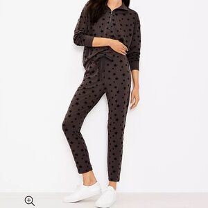 Lou & Grey Velvet Star Signature Softblend Zip Sweatshirt and Sweatpants